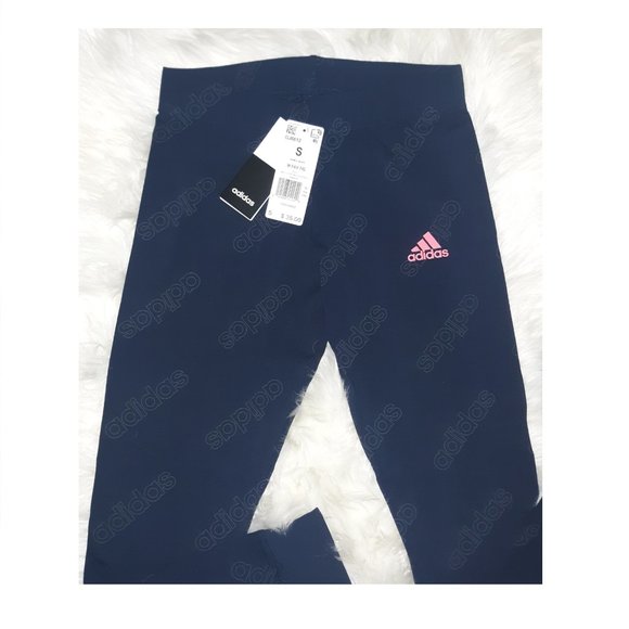 *NWT* ADIDAS Navy Blue Logo Legging - Picture 3 of 6